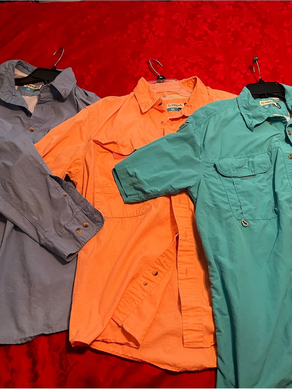 🔥 Lot Of 3 Mens Magellan Fish Gear Shirts Outdoors Sports Large Bundle Vented